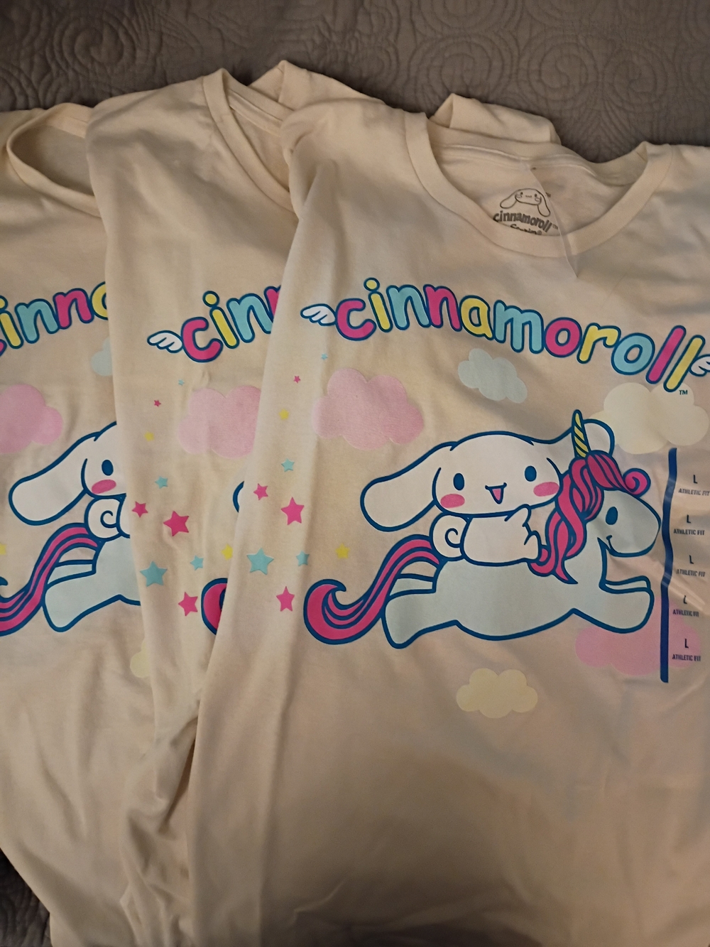 Sanrio Cinnamoroll Cream T Shirt Lot Of 3 Size Large